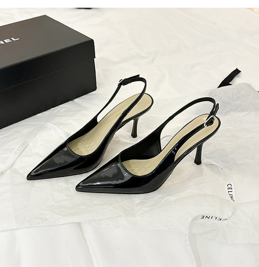 Escarpins femme en cuir verni