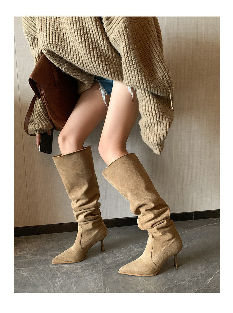 Bottes hautes femme à talon aiguille