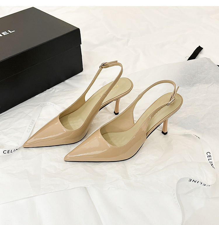 Escarpins femme en cuir verni