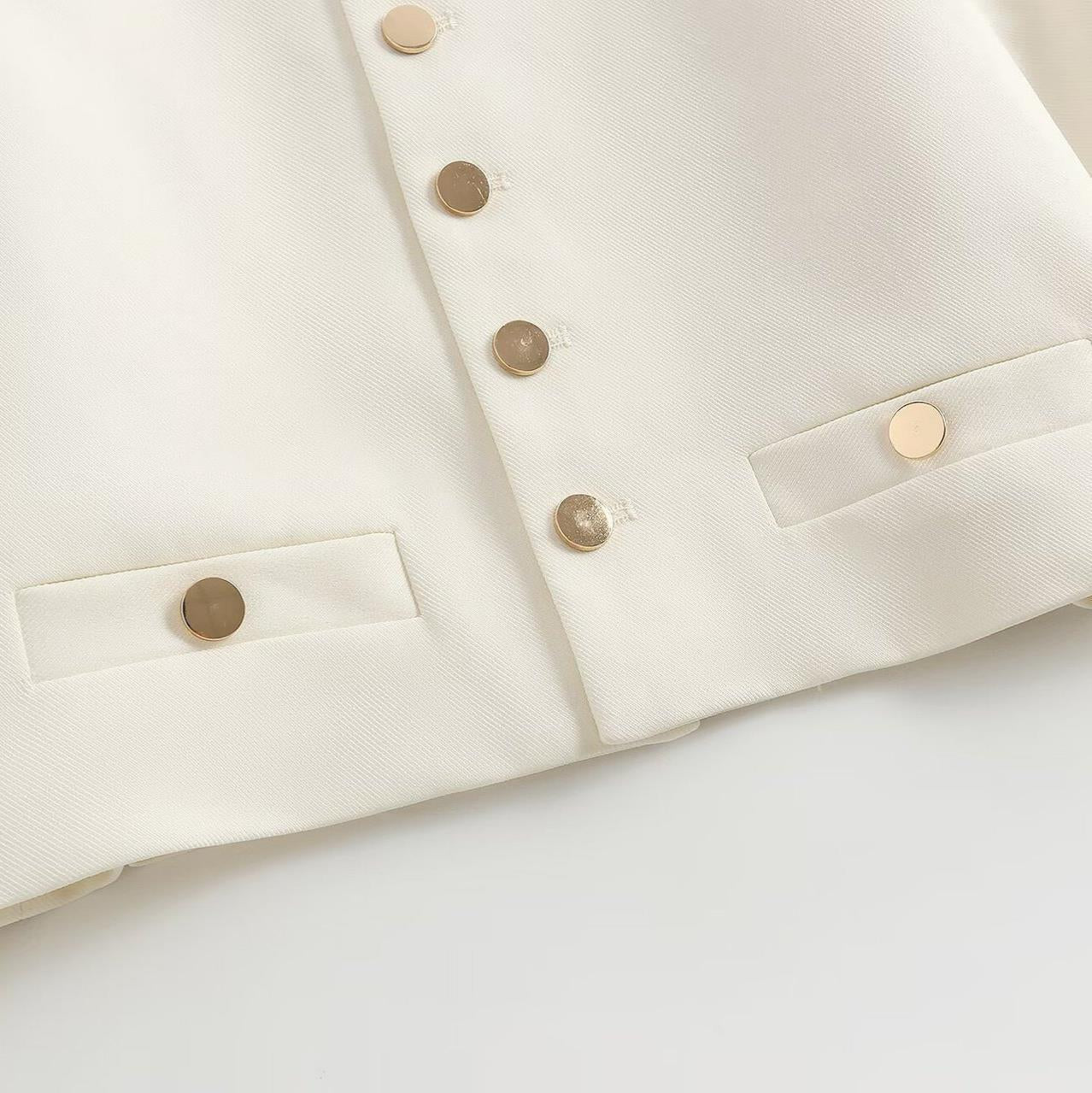 Taop&Za Early Autumn New Women's Fashionable Small Fragrance Single-Breasted Casual Versatile Short Outwear 1237829