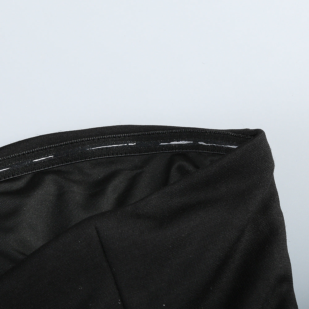 Robe longue bustier à jupe texturée