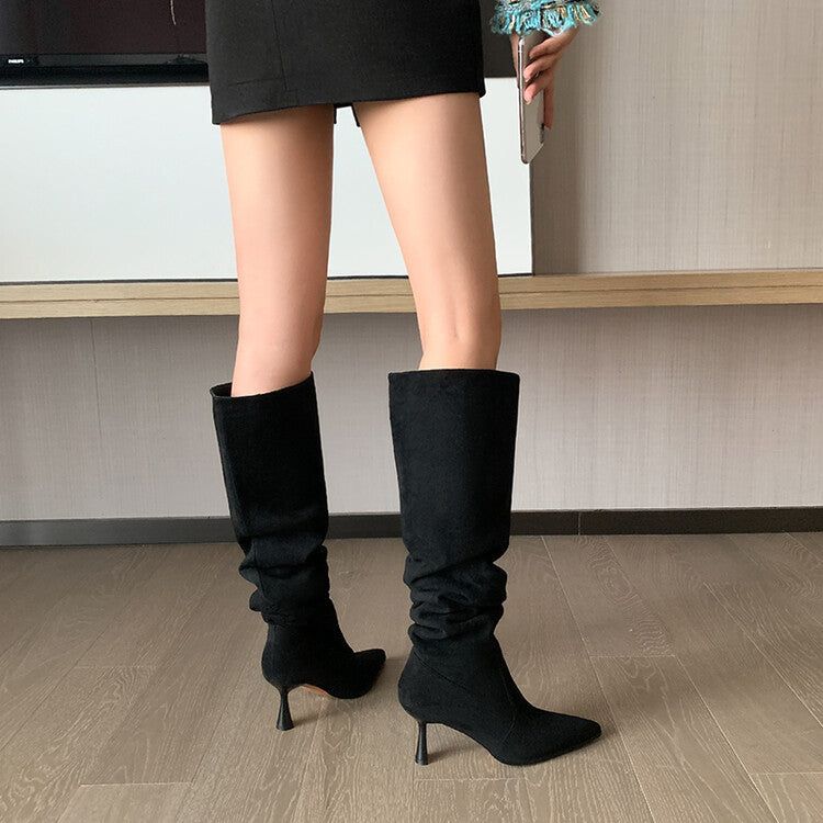 Bottes hautes femme à talon aiguille
