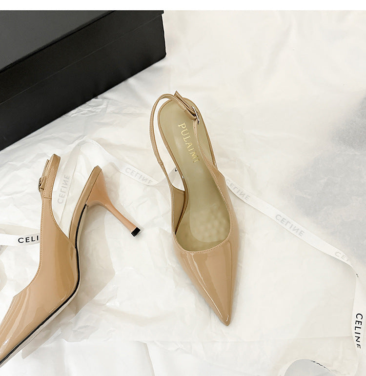 Escarpins femme en cuir verni