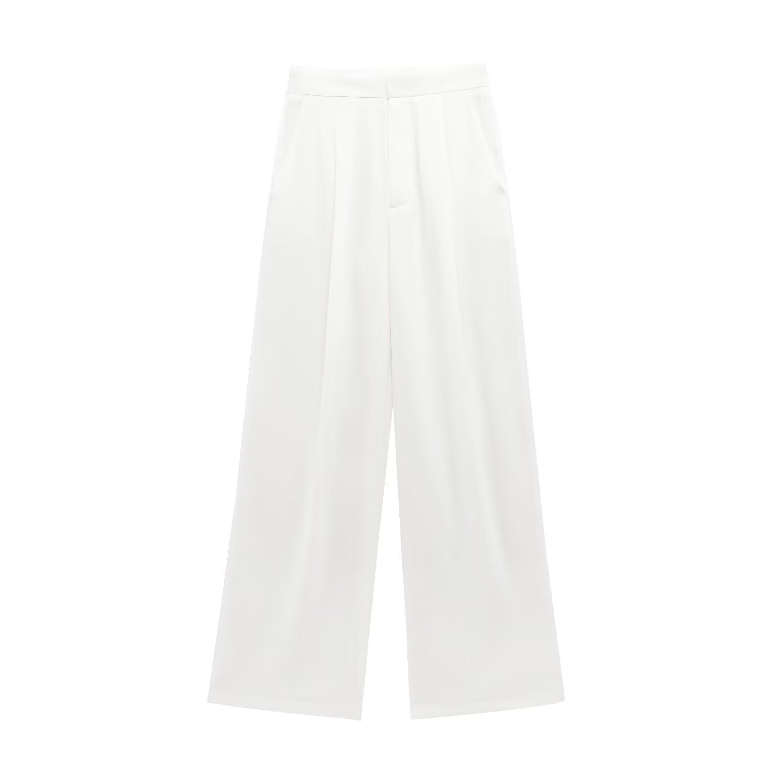 Pb&Za Women's 2025 Spring And Summer New Asymmetric Sleeveless Vest Vest 3811047 Wide Leg Pants 3811048
