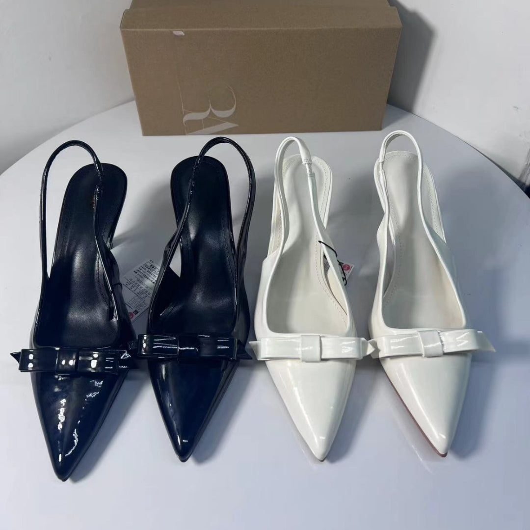 Escarpins Vernis Style Femme à Talon Pointu