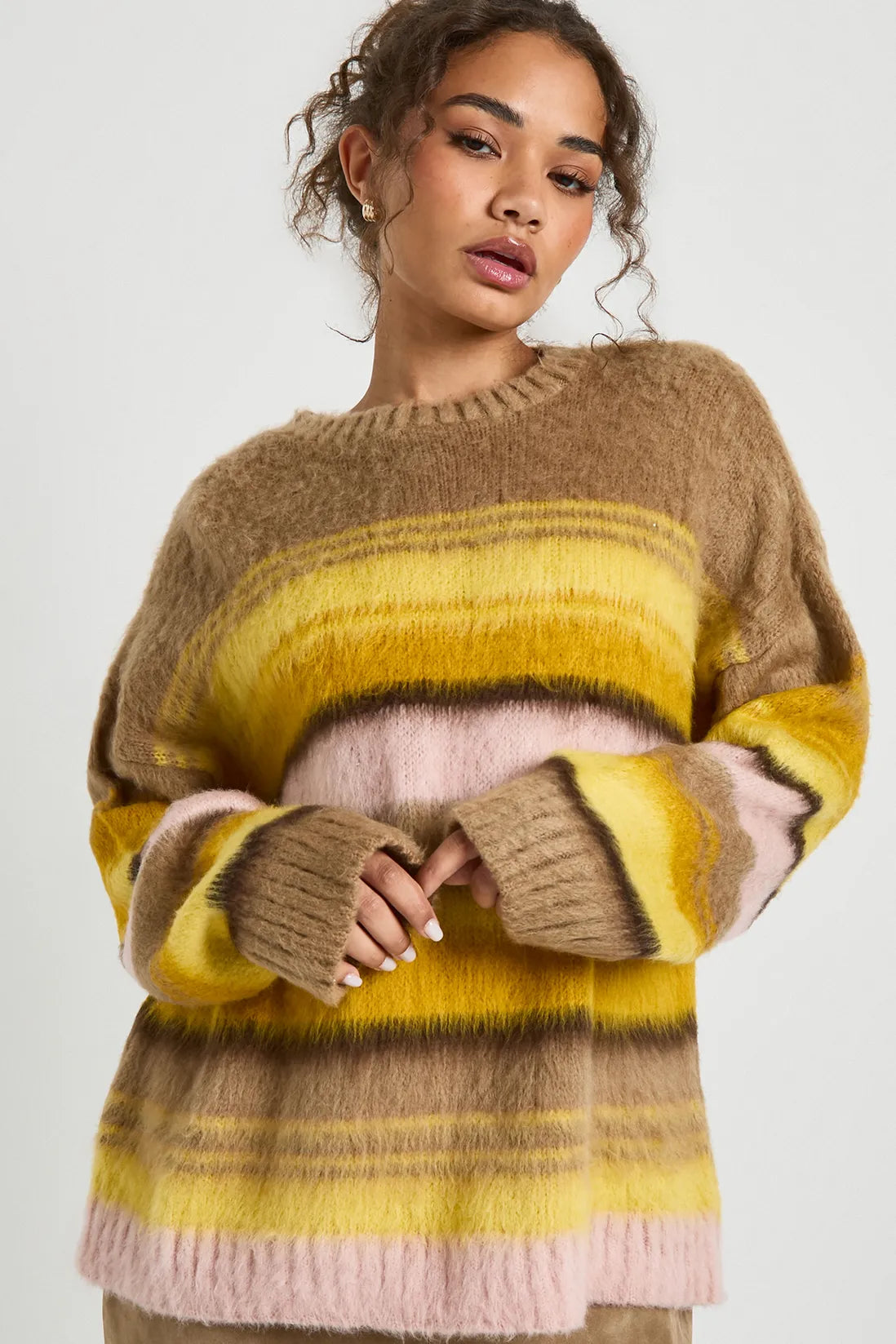 Pull Mohair Femme – Col Rond