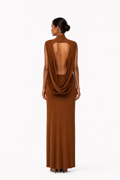 Robe Drapée Dos Nu