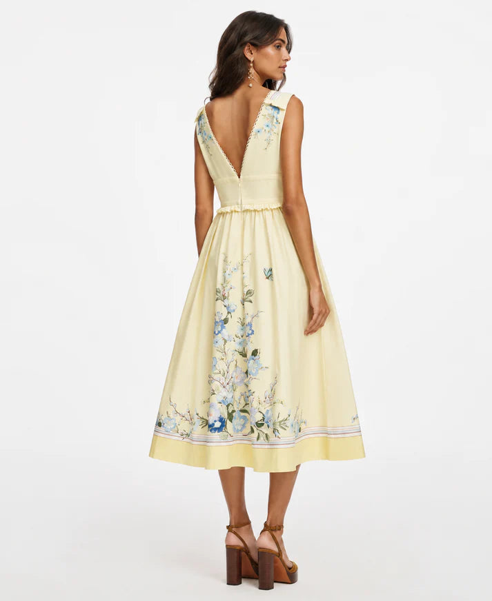 Robe midi floral
