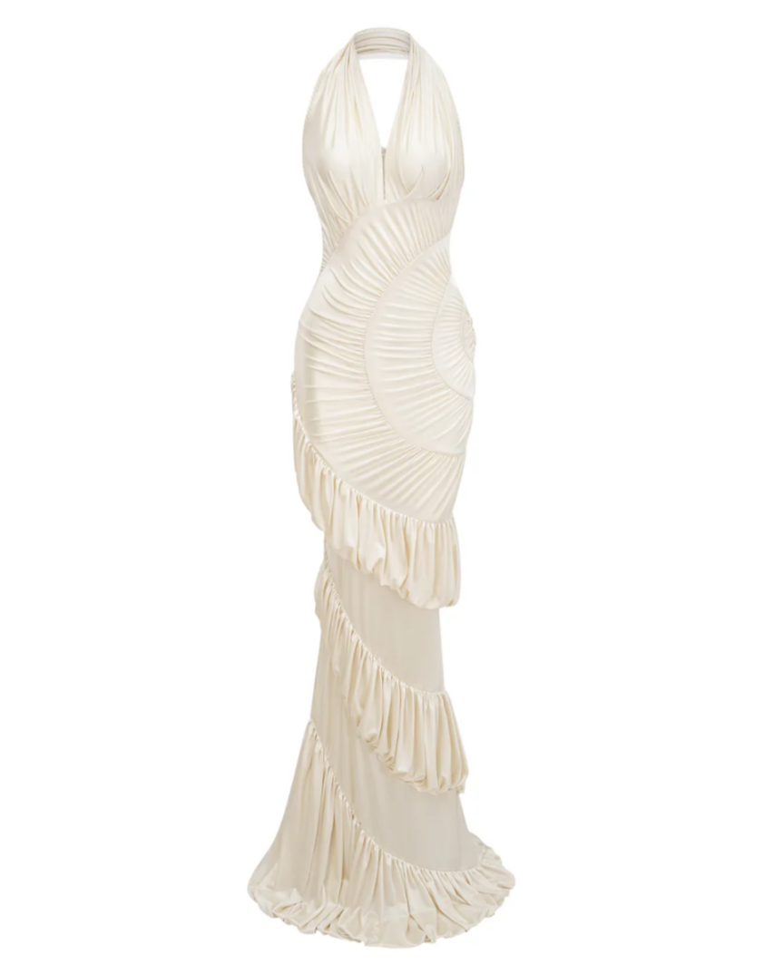 Robe Sculptée Drapée