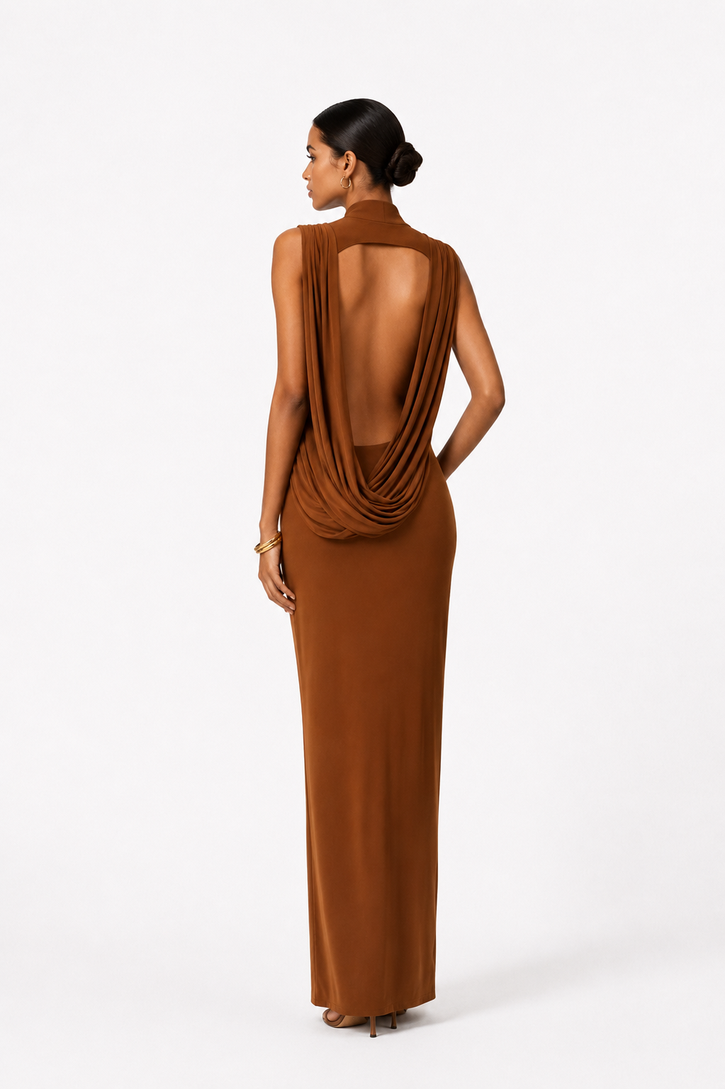 Robe Drapée Dos Nu